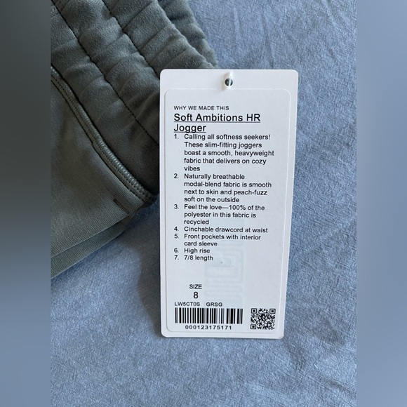 NWT lululemon Soft Ambitions HR Jogger - Picture 2 of 4